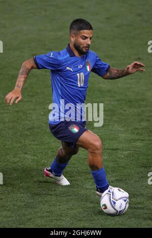 Bologne, Italie, 4 juin 2021. Lorenzo Insigne d'Italie lors du match international de football au Stadio Dall'Ara, Bologne. Le crédit photo doit être lu : Jonathan Moscrop / Sportimage via PA Images Banque D'Images