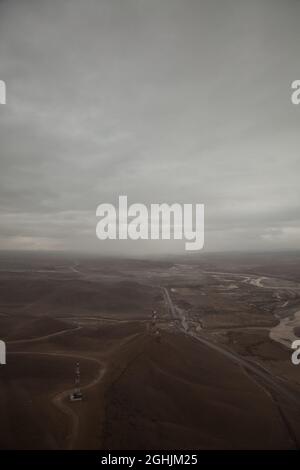 Une vue aérienne sur la province de Kandahar, Afghanistan, le 11 novembre 2011. Banque D'Images