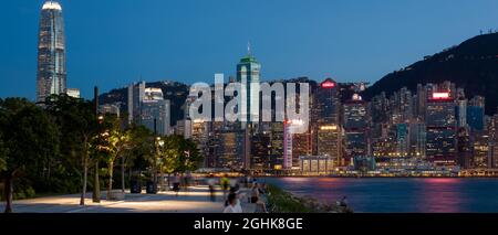 Le West Kowloon Cultural District est un quartier culturel et artistique de 40 ha à Hong Kong. Comprenant 17 lieux artistiques et culturels. Banque D'Images