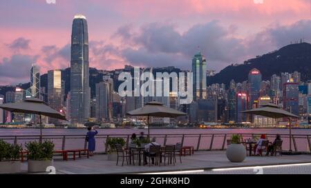 Le West Kowloon Cultural District est un quartier culturel et artistique de 40 ha à Hong Kong. Comprenant 17 lieux artistiques et culturels. Banque D'Images