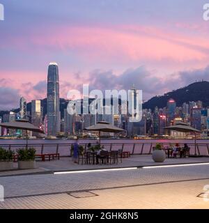 Le West Kowloon Cultural District est un quartier culturel et artistique de 40 ha à Hong Kong. Comprenant 17 lieux artistiques et culturels. Banque D'Images