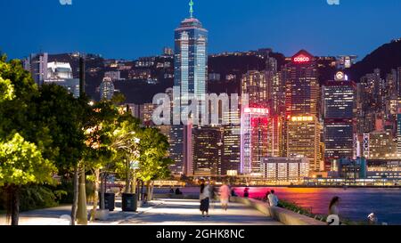 Le West Kowloon Cultural District est un quartier culturel et artistique de 40 ha à Hong Kong. Comprenant 17 lieux artistiques et culturels. Banque D'Images