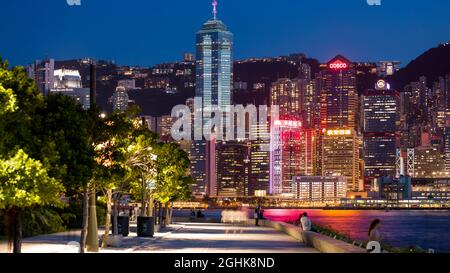 Le West Kowloon Cultural District est un quartier culturel et artistique de 40 ha à Hong Kong. Comprenant 17 lieux artistiques et culturels. Banque D'Images