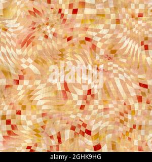 Motif à carreaux ondulées sans couture pour l'impression Banque D'Images