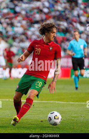 Lisbonne, Portugal. 06e septembre 2021. Fabio Silva du Portugal vu en action pendant le match de qualification de l'UEFA U21 European Championship 2023 groupe D entre le Portugal et la Biélorussie à l'Estadio Jose Gomes, à Lisbonne.(score final: Portugal 1:0 Belarus) (photo de Bruno de Carvalho/SOPA Images/Sipa USA) crédit: SIPA USA/Alay Live News Banque D'Images