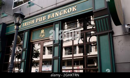 The Irish Pub Bangkok Thailand Authentic Irish Hospitality four points by Sheraton. Banque D'Images