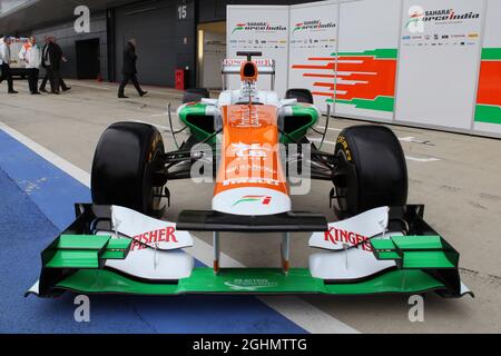 03.02.2012 Silverstone, Angleterre, le nouveau VJM05 - lancement de l'équipe de Formule 1 de Sahara Force India VJM05 - Banque D'Images