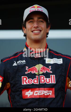 06.02.2012 Jerez, Espagne, Daniel Ricciardo (AUS), Scuderia Toro Rosso - lancement de Toro Rosso STR7 Banque D'Images