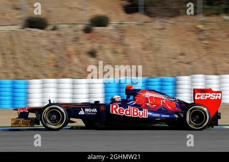 08.02.2012 Jerez, Espagne, Daniel Ricciardo (AUS), Scuderia Toro Rosso Banque D'Images
