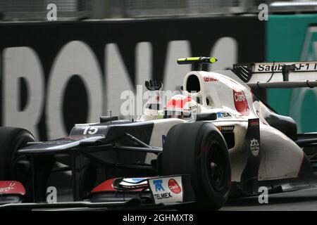 Sergio Perez (MEX), Sauber F1 Team 25.03.2012. Championnat du monde de Formule 1, Rd 2, Grand Prix de Malaisie, Sepang, Malaisie, Dimanche Podium Banque D'Images