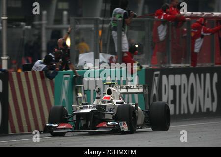 Sergio Perez (MEX), Sauber F1 Team 25.03.2012. Championnat du monde de Formule 1, Rd 2, Grand Prix de Malaisie, Sepang, Malaisie, Dimanche Podium Banque D'Images