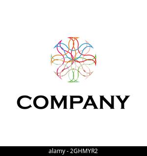 image abstraite pour le logo de la société Illustration de Vecteur