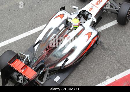 McLaren avec appareil aérodynamique sur la voiture, Oliver Turvey (GBR), McLaren Mercedes 03.05.2012. Championnat du monde de Formule 1, essais, Mugello, Italie Banque D'Images