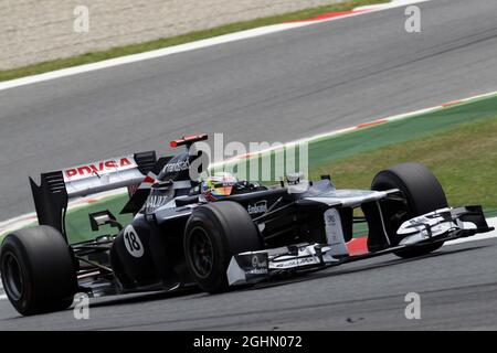 Vainqueur de la course Pastor Maldonado (VEN) Williams FW34. 10.05.2012. Championnat du monde de Formule 1, Rd 5, Grand Prix d'Espagne, Barcelone, Espagne, Jour de la course Banque D'Images