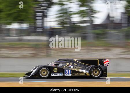 31 LOTUS T. Holzer / M. Schultis / L. Moro / R. van der Zand LOLA B12/80 coupe - Lotus 03.06.2012. Le Mans Testing, FIA World Endurance Championship, le Mans, France - www.xpbimages.com, email: requests@xpbimages.com - copie de la publication requise pour les photos imprimées. Chaque image utilisée est payante. Â‚© Copyright: XPB Images Banque D'Images