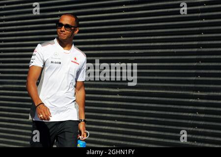 Lewis Hamilton (GBR) McLaren. 23.06.2012. Championnat du monde de Formule 1, Rd 8, Grand Prix d'Europe, Valence, Espagne, Jour de qualification Banque D'Images