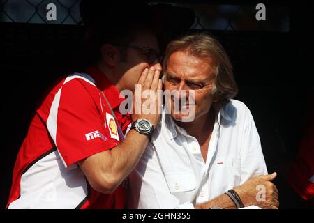 (De gauche à droite): Stefano Domenicali (ITA) Ferrari Directeur général avec Luca di Montezemolo (ITA) Ferrari Président. Banque D'Images