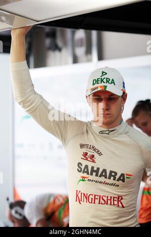 Nico Hulkenberg (GER) Sahara Force Inde F1. 27.10.2012. Championnat du monde de Formule 1, Rd 17, Grand Prix d'Inde, New Delhi, Inde, Jour de qualification. Banque D'Images