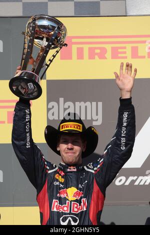 2e place Sebastian Vettel (GER), Red Bull Racing 18.11.2012. Formula 1 World Championship, Rd 19, Grand Prix des États-Unis, Austin, États-Unis, Race Day Banque D'Images