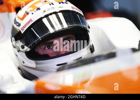 Adrian Sutil (GER) Sahara Force India VJM06. 21.02.2013. Test de Formule 1, troisième jour, Barcelone, Espagne. Banque D'Images