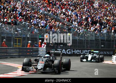 Fernando Alonso (ESP) McLaren MP4-31. 29.05.2015. Championnat du monde de Formule 1, Rd 6, Grand Prix de Monaco, Monte Carlo, Monaco, Jour de la course. Le crédit photo doit être lu : images XPB/Press Association. Banque D'Images