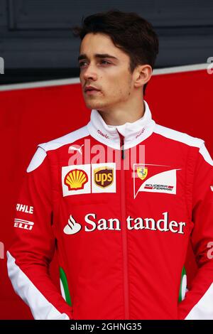 Pilote de test Ferrari Charles Leclerc (mon). 12.07.2016. Essais en saison de Formule 1, premier jour, Silverstone, Angleterre. Mardi. Le crédit photo doit être lu : images XPB/Press Association. Banque D'Images