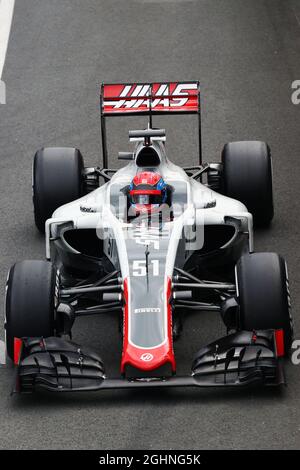 Santino Ferrucci (Etats-Unis) pilote de développement Haas VF-16. 13.07.2016. Essais en saison de Formule 1, deuxième jour, Silverstone, Angleterre. Mercredi. Le crédit photo doit être lu : images XPB/Press Association. Banque D'Images