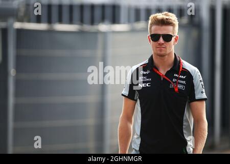 Nico Hulkenberg (GER) Sahara Force Inde F1. 03.09.2016. Championnat du monde de Formule 1, Rd 14, Grand Prix d'Italie, Monza, Italie, Jour de qualification. Le crédit photo doit être lu : images XPB/Press Association. Banque D'Images