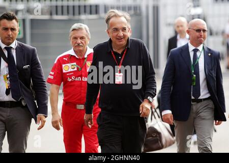 Sergio Marchionne (ITA), Président et chef de la direction de Ferrari de Fiat Chrysler automobiles. 04.09.2016. Championnat du monde de Formule 1, Rd 14, Grand Prix d'Italie, Monza, Italie, Jour de la course. Le crédit photo doit être lu : images XPB/Press Association. Banque D'Images