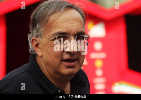 Sergio Marchionne (ITA), Président et chef de la direction de Ferrari de Fiat Chrysler automobiles. 04.09.2016. Championnat du monde de Formule 1, Rd 14, Grand Prix d'Italie, Monza, Italie, Jour de la course. Le crédit photo doit être lu : images XPB/Press Association. Banque D'Images