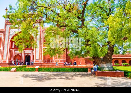 Uttar Pradesh Inde 10. Mai 2018 Taj Mahal Tadsch Mahal Grande porte à Agra Uttar Pradesh Inde. Banque D'Images