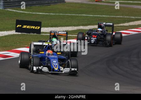 Felipe Nasr (BRA) Sauber C35. 02.10.2016. Championnat du monde de Formule 1, Rd 16, Grand Prix de Malaisie, Sepang, Malaisie, Dimanche. Le crédit photo doit être lu : images XPB/Press Association. Banque D'Images