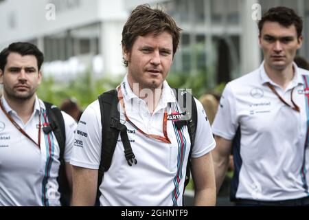 Rob Smedley (GBR) Williams, responsable de la performance des véhicules. 27.10.2016. Championnat du monde de Formule 1, Rd 19, Grand Prix mexicain, Mexico, Mexique, Journée de préparation. Le crédit photo doit être lu : images XPB/Press Association. Banque D'Images