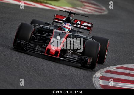 Romain Grosjean (FRA) Haas F1 Team VF-17. 08.03.2017. Test de Formule 1, deuxième jour, Barcelone, Espagne. Mercredi. Le crédit photo doit être lu : images XPB/Press Association. Banque D'Images