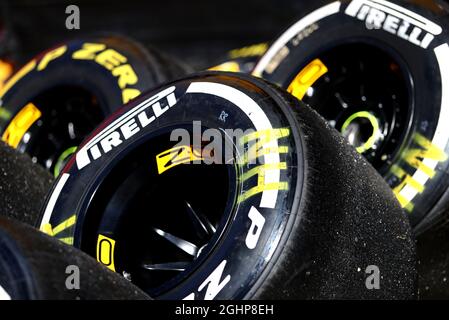 Pneus Pirelli. 12.05.2017. Championnat du monde de Formule 1, Rd 5, Grand Prix d'Espagne, Barcelone, Espagne, Journée d'entraînement. Le crédit photo doit être lu : images XPB/Press Association. Banque D'Images