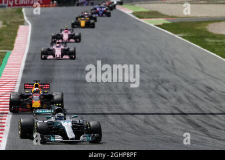 Valtteri Bottas (fin) Mercedes AMG F1 W08. Grand Prix d'Espagne, dimanche 14 mai 2017. Barcelone, Espagne. 14.05.2017. Championnat du monde de Formule 1, Rd 5, Grand Prix d'Espagne, Barcelone, Espagne, Jour de la course. Le crédit photo doit être lu : images XPB/Press Association. Banque D'Images