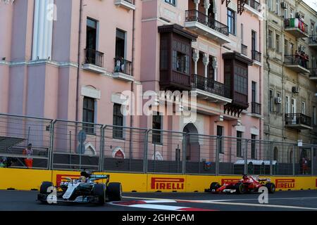 Lewis Hamilton (GBR) Mercedes AMG F1 W08. Grand Prix d'Azerbaïdjan, dimanche 25 juin 2017. Circuit de la ville de Bakou, Azerbaïdjan. 25.06.2017. Championnat du monde de Formule 1, Rd 8, Grand Prix d'Azerbaïdjan, circuit de rue de Bakou, Azerbaïdjan, Jour de la course. Le crédit photo doit être lu : images XPB/Press Association. Banque D'Images