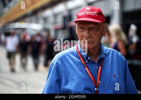 Niki Lauda (AUT) Mercedes Président non exécutif. 08.07.2017. Championnat du monde de Formule 1, Rd 9, Grand Prix d'Autriche, Spielberg, Autriche, Jour de qualification. Le crédit photo doit être lu : images XPB/Press Association. Banque D'Images