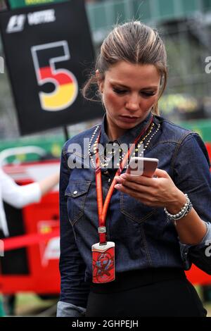 Federica Masolin (ITA) Sky F1 Italia présentateur sur la grille. 16.07.2017. Championnat du monde de Formule 1, Rd 10, Grand Prix de Grande-Bretagne, Silverstone, Angleterre, Jour de la course. Le crédit photo doit être lu : images XPB/Press Association. Banque D'Images