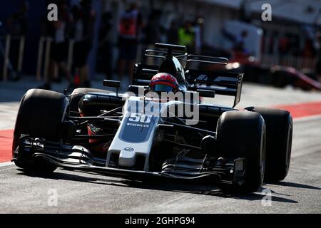 Santino Ferrucci (Etats-Unis) pilote de développement Haas VF-17. 01.08.2017. Test de formule 1, Budapest, Hongrie. Le crédit photo doit être lu : images XPB/Press Association. Banque D'Images