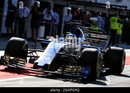 Gustav Malja (SWE) Sauber C36 pilote de test. 01.08.2017. Test de formule 1, Budapest, Hongrie. Le crédit photo doit être lu : images XPB/Press Association. Banque D'Images