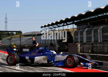 Gustav Malja (SWE) Sauber C36 pilote de test. 01.08.2017. Test de formule 1, Budapest, Hongrie. Le crédit photo doit être lu : images XPB/Press Association. Banque D'Images