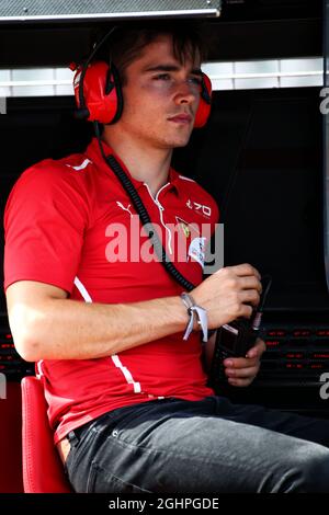 Pilote de test Ferrari Charles Leclerc (mon). 02.08.2017. Test de formule 1, Budapest, Hongrie. Le crédit photo doit être lu : images XPB/Press Association. Banque D'Images