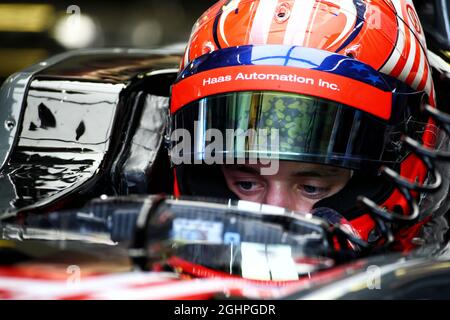 Santino Ferrucci (Etats-Unis) pilote de développement Haas VF-17. 02.08.2017. Test de formule 1, Budapest, Hongrie. Le crédit photo doit être lu : images XPB/Press Association. Banque D'Images