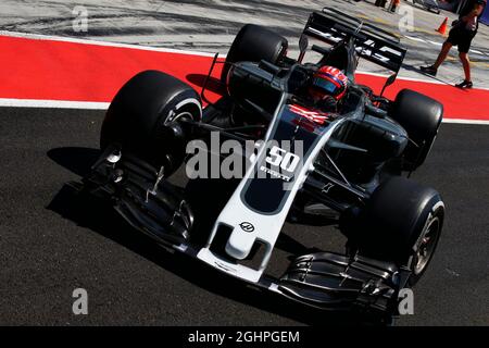 Santino Ferrucci (Etats-Unis) pilote de développement Haas VF-17. 02.08.2017. Test de formule 1, Budapest, Hongrie. Le crédit photo doit être lu : images XPB/Press Association. Banque D'Images