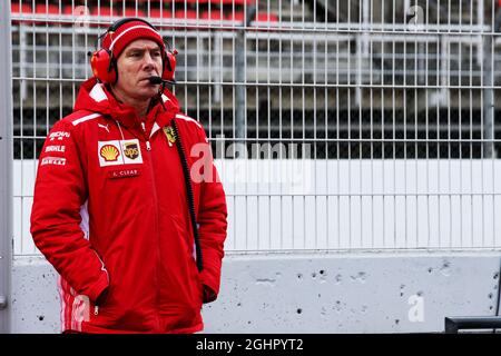 Jock Clear (GBR), Directeur de l'ingénierie Ferrari. 27.02.2018. Test de Formule 1, deuxième jour, Barcelone, Espagne. Mardi. Le crédit photo doit être lu : images XPB/Press Association. Banque D'Images