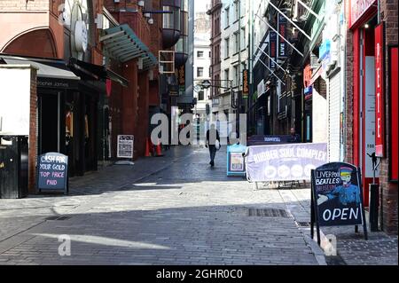 Mathew Street liverpool. Banque D'Images