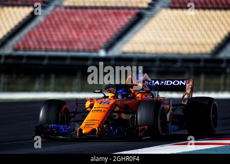 Fernando Alonso (ESP) McLaren MCL33. 07.03.2018. Test de Formule 1, deuxième jour, Barcelone, Espagne. Mercredi. Le crédit photo doit être lu : images XPB/Press Association. Banque D'Images