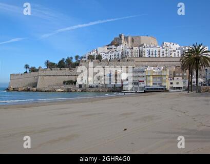 Peñiscola, Espagne: Peñiscola, Espagne: La vieille ville Banque D'Images