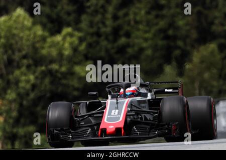 Romain Grosjean (FRA) Haas F1 Team VF-18. 29.06.2018. Championnat du monde de Formule 1, Rd 9, Grand Prix d'Autriche, Spielberg, Autriche, Journée d'entraînement. Le crédit photo doit être lu : images XPB/Press Association. Banque D'Images